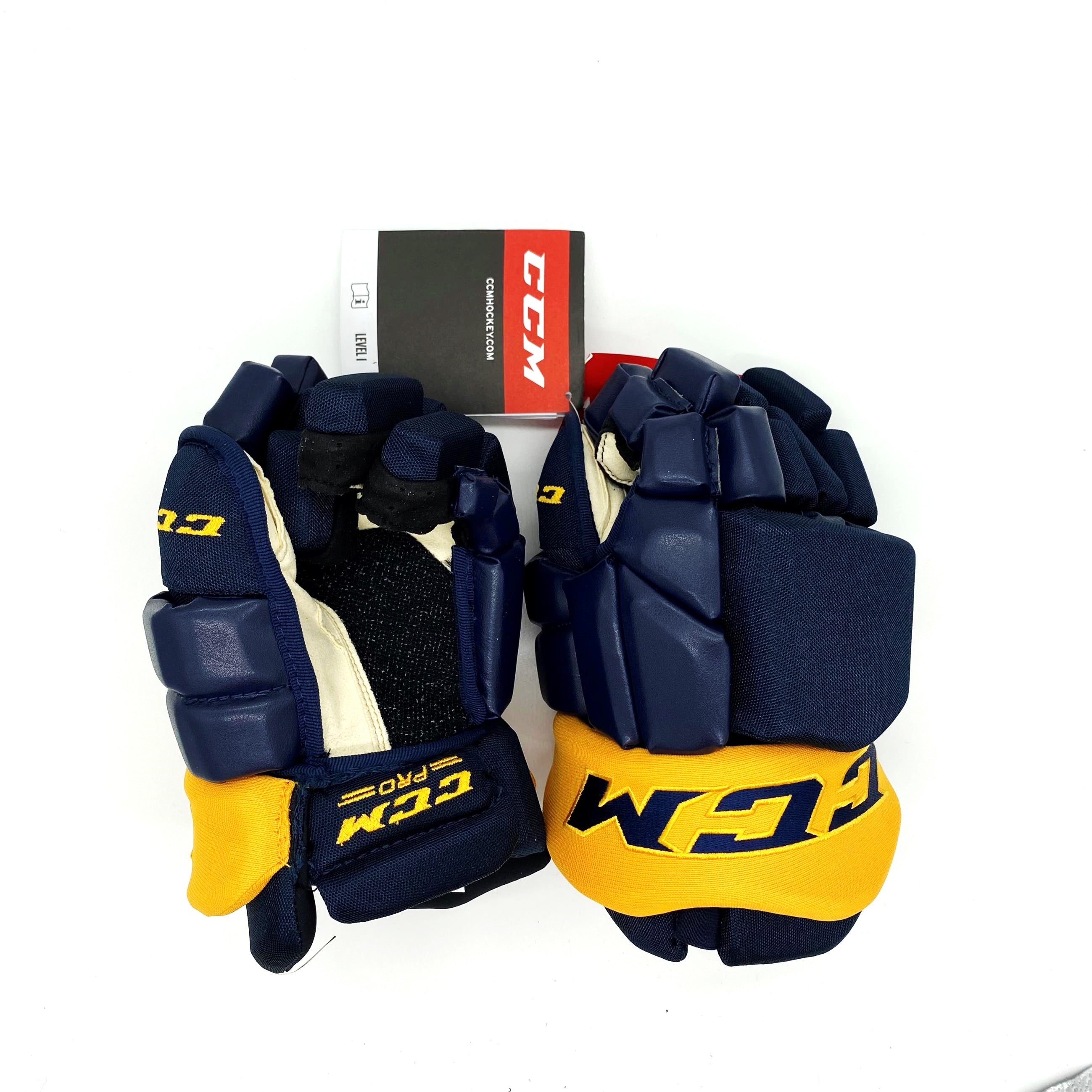 CCM HG42PP - Gant OHL Pro Stock (bleu marine/jaune)